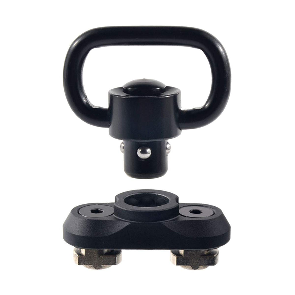 JIALITTE QD Swivel 1 Inch Mount Attachment with Aluminum Adaptor Base for Mlok Rail System