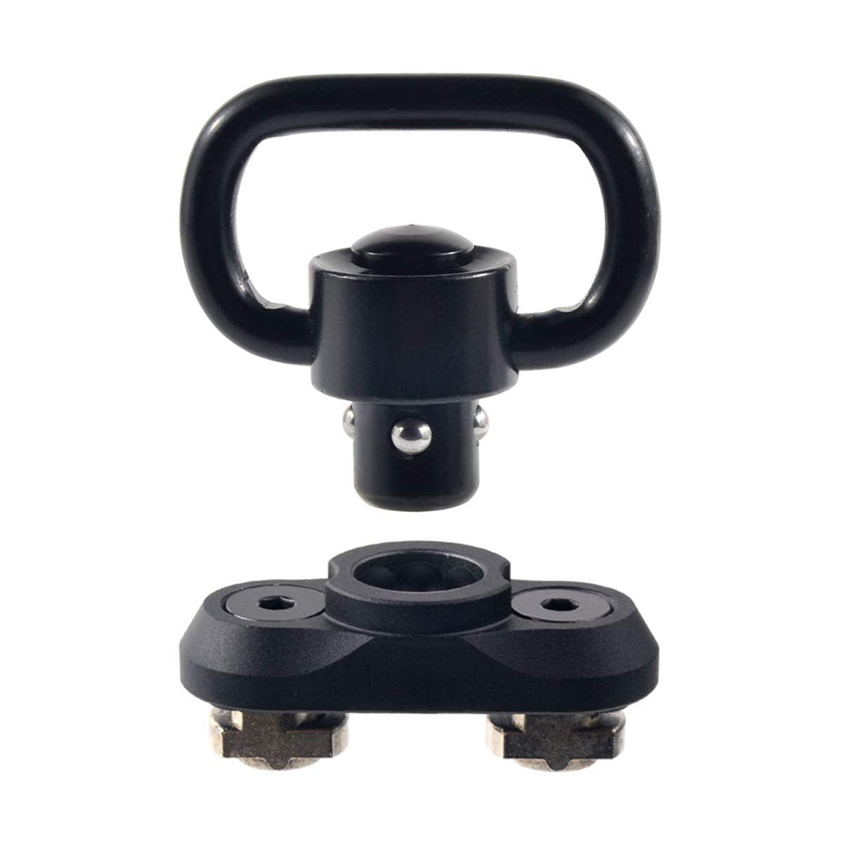 JIALITTE QD Swivel 1 Inch Mount Attachment with Aluminum Adaptor Base for Mlok Rail System