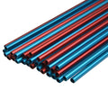 ZSHJGJR 30" Archery Hunting Arrow Shaft Aluminum Arrow Spine 500 for DIY Hunting Arrows Bare Raw Shaft Recurve Bow Compound Bow 12 Pack (Red)